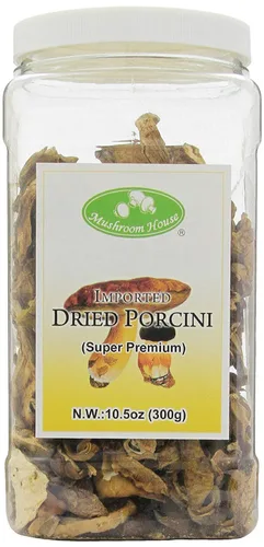 Vista 4 de Mushroom House Champiñones secos Porcini Premium, 2 Oz
