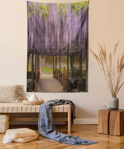 Vista 44 de Ambesonne Colección de decoración de flores de acuarela, rosas pálidas y flores pequeñas lindas, pintura ilustraciones de época bonitas florales