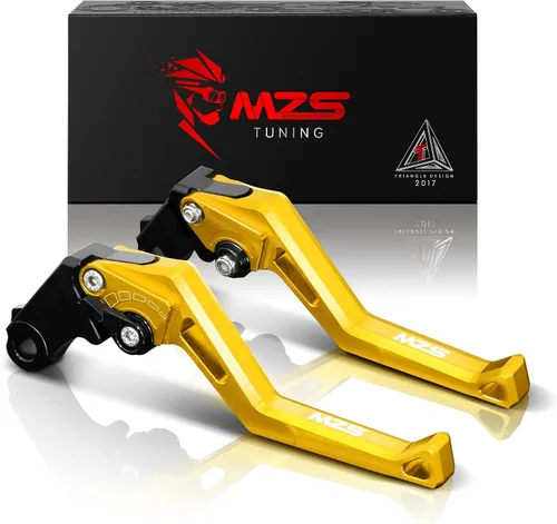 Vista 10 de MZS Palancas de freno de embrague de motocicleta cortas CNC negro compatible con YZF R1 2002-2003 / R6 1999-2004 / FZ1 Fazer 2001-2005 / R6S