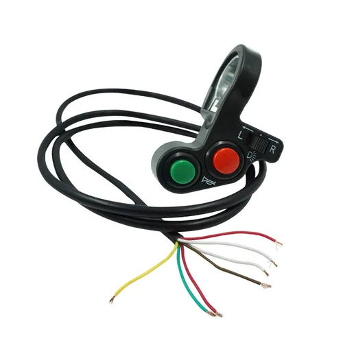 Vista 3 de Rayana Interruptor de manillar de motocicleta de 7/8'' 22mm con función de señal de giro, faro delantero y bocina para luz 3 en 1 cabezal/luz