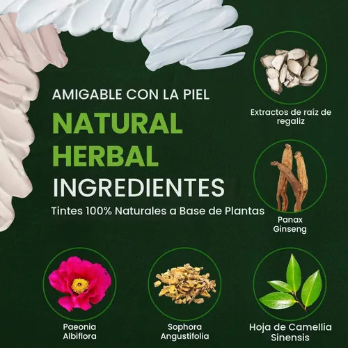 Vista 5 de Tinte para bigote y barba para hombre (marrón oscuro, 1 unidad)