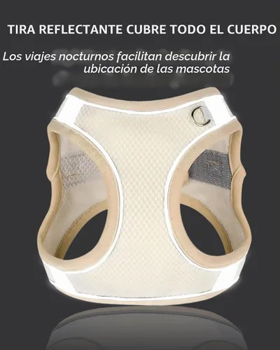Vista 4 de Solmoony Arnés para perros pequeños y medianos sin tirones, juego de arnés y correa para cachorro, arnés para cachorros para perros pequeños, arnés
