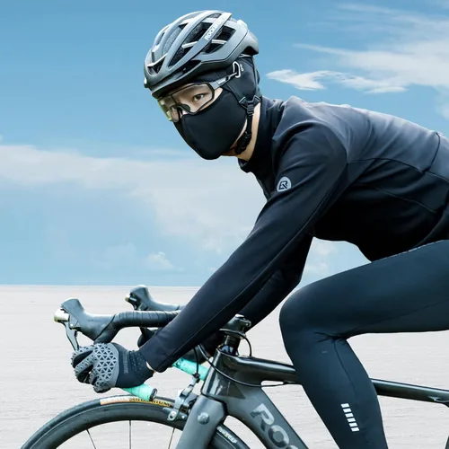 Vista 6 de ROCKBROS Helmet Liner, Thermal Fleece Skull Cap with Glasses Holes