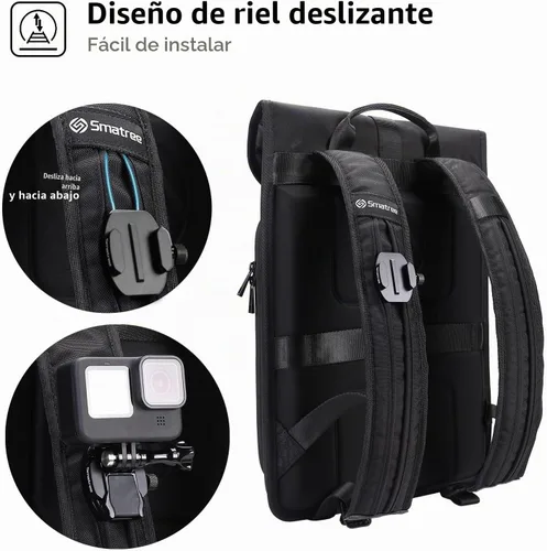 Vista 3 de Smatree Mochila de transporte impermeable para DJI Mini 4 Pro/3 Pro Negro/DJI Mini 4 Pro/3 Pro