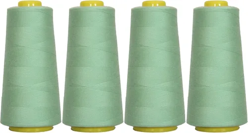 Vista 52 de Threadart Hilo Serger - Costura Poliéster - 2750 Yard Cono 40/2 - Aguamarina Polyester serger thread for overlock sewing, seams and garment