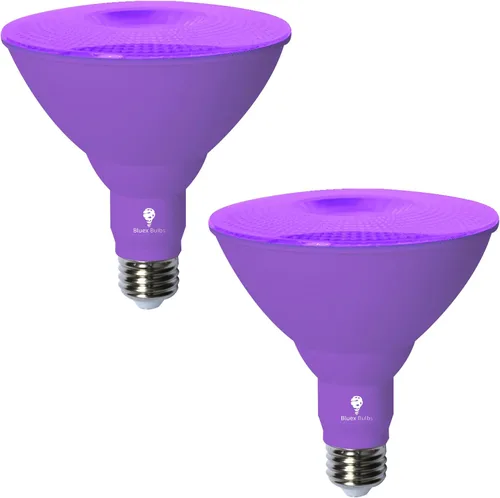 Vista 18 de Bluex Bulbs Paquete de 2 bombillas de luz LED BlueX Par38 de inundación color rojo - 18W (equivalente a 120 vatios) - Clasificación de humedad