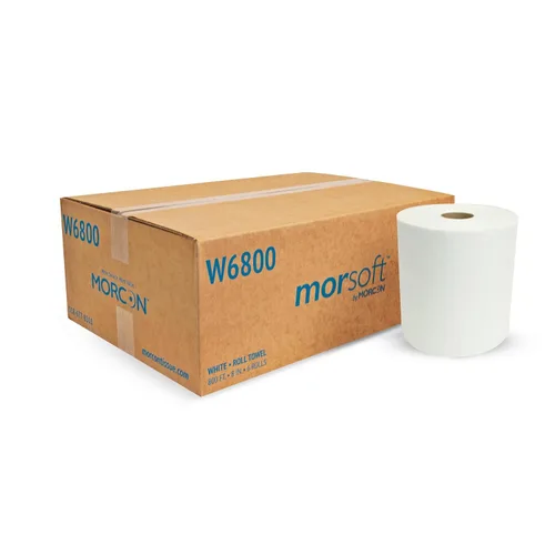 Vista 7 de Rollo de toallas Hardwound, 7 9/10" X 800ft, Blanco, 6 Rollos/cartón