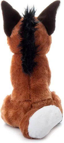 Vista 2 de The Petting Zoo Peluche de lobo de melena, regalos para niños, animales salvajes del zoológico Onez, juguete de peluche de lobo de melena de 12