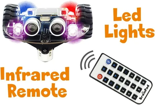 Vista 3 de Pulse with Robot Kit, un microordenador STEM MakeCode para codificar robots, juegos y circuitos