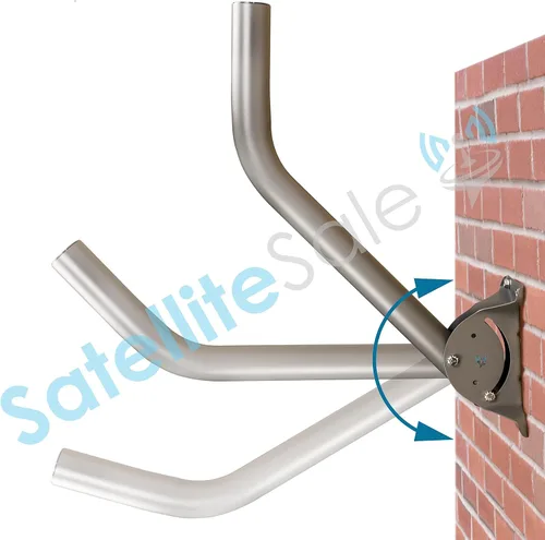 Vista 9 de SatelliteSale Universal J Pipe Antena Mástil 2″ Exterior con Monopolos para Montaje Satélite Antena HDTV