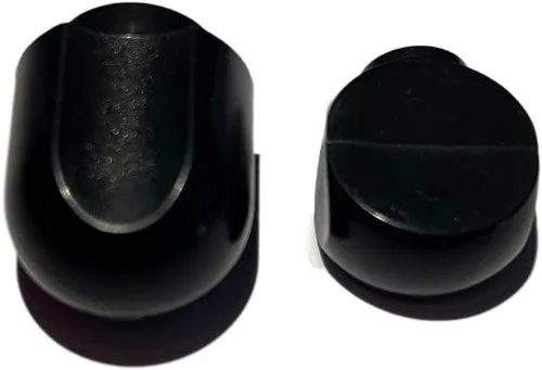 Vista 2 de Juego de 2 pomos de control de velocidad y pomo de palanca de bloqueo para ayuda de cocina Batidora de pie, Pieza de repuesto, Negro, Plástico