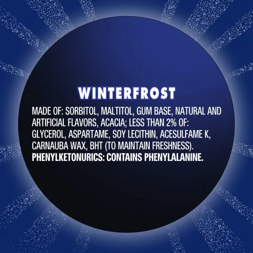 Vista 7 de ECLIPSE Winterfrost Sugar Free Chewing Gum Bulk Pack, 60 Piece Bottle (Pack of 24)