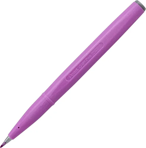 Vista 3 de Pentel Arts Sign Pen Touch, punta de pincel Fude, colores de moda, paquete de 6 (SES15CBP6M1)