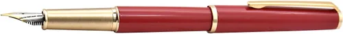 Vista 8 de Gullor Pluma estilográfica JH95 con convertidor de tinta, punta fina, color rojo