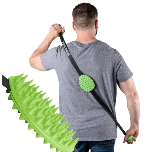 Vista 8 de Rascador de Espalda Original Cactus Scratcher - Herramienta de Rascado de Espalda de 2 Caras para Áreas de Difícil Acceso, Correa Duradera de 45