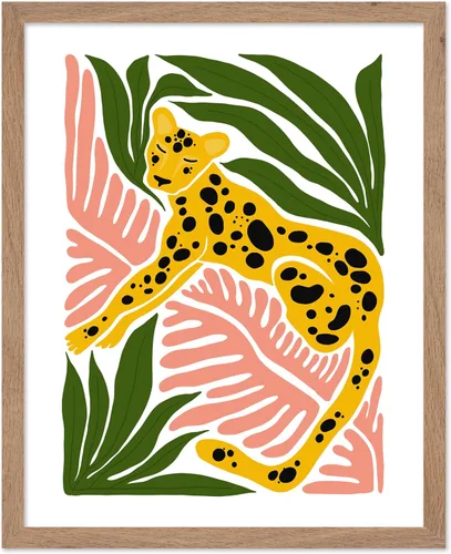 Vista 40 de Poster Master Póster de gato – Estampado floral retro – Arte de flores – Arte colorido de gato – Arte bohemio chic – Arte abstracto genial – Arte