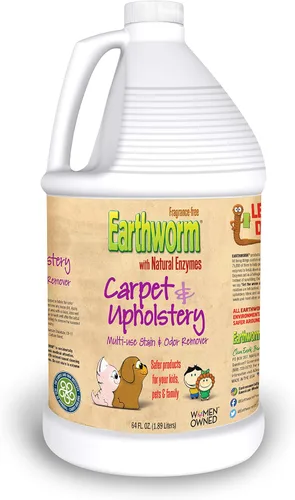 Vista 9 de Earthworm Limpiador de alfombras y tapicería, removedor de manchas y manchas, enzimas naturales, más seguro para la familia, respetuoso con el medio