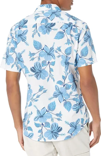 Vista 3 de Tienda Essentials Camisa de manga corta ajustada para hombre