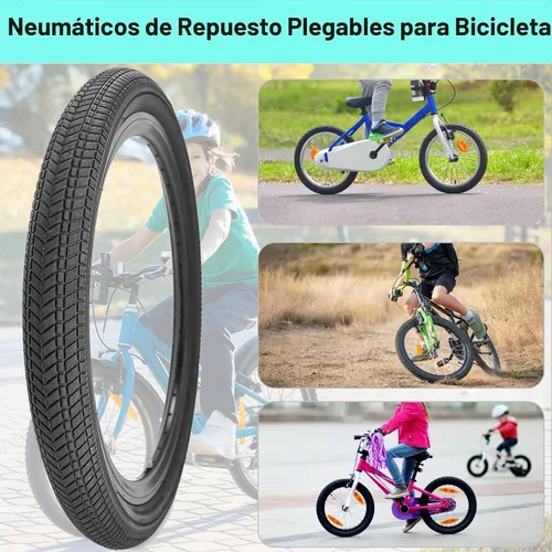 Vista 5 de Neumáticos de bicicleta de 18 "18 x 2.125 y 18 pulgadas plegable neumático de repuesto de bicicleta 2 Neumáticos