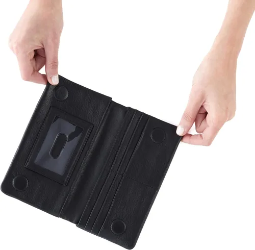 Vista 3 de HOBO Lumen Continental - Cartera de piel plegable para mujer, cierre a presión