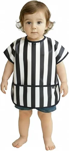 Vista 9 de Plie Short Sleeve Waterproof Bib for Toddlers – Easy Clean Feeding Apron for Mealtime, Daycare, Self-Feeding, Lightweight
