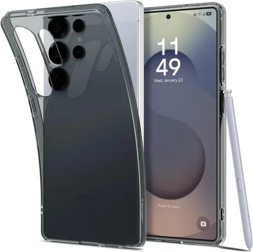 Vista 21 de Spigen Liquid Crystal para Galaxy S24 (2024) [Protección de Grado Militar] - Transparente