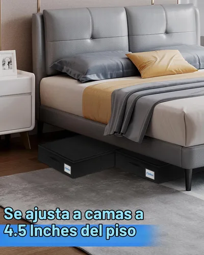 Vista 2 de Perfil bajo de 4.5 pulgadas, almacenamiento debajo de la cama