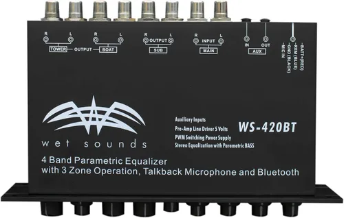 Vista 3 de EQ de doble banda con Bluetooth, control de 3 zonas y micrófono integrado por Wet Sounds