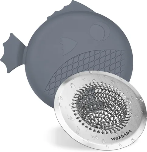 Vista 10 de Revolucionario colador de drenaje para fregadero de cocina, colador reversible patentado para fregadero de cocina, cesta coladora de fregadero