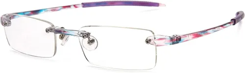 Vista 18 de Visualites Gafas de lectura ligeras sin montura para hombres y mujeres - Modelo - VIS 1 Rosa