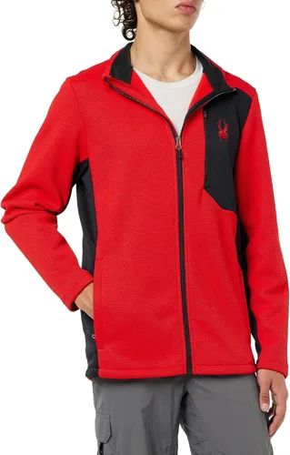 Vista 27 de Spyder Chaqueta híbrida de capa media con cremallera completa para hombre Azul etéreo
