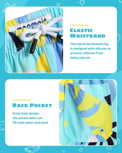 Vista 4 de maamgic Traje de baño para niños con forro de compresión elástico para niño
