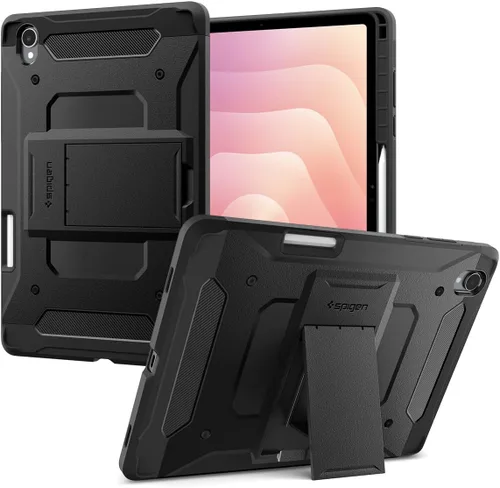 Vista 10 de Spigen Funda rígida rígida para Galaxy Tab S8+ Plus/S7+ Plus (2020), Tough Armor Pro con soporte y soporte integrado para S Pen, protección de doble