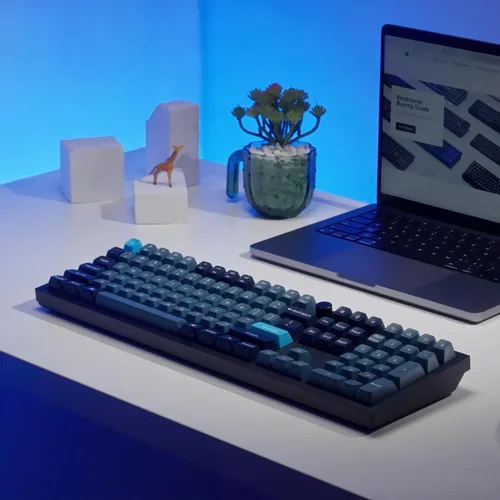 Vista 4 de Keychron Q6 Pro QMKVIA Teclado mecánico inalámbrico personalizado BluetoothUSB-C, perilla programable de tamaño completo de 108 teclas