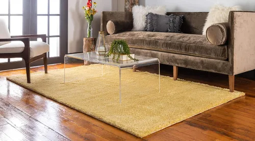 Vista 3 de Unique Loom Colección Solo - Alfombra Calabasas (10 pies x 13 pies, rectangular, amarillo)