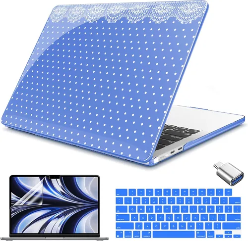Vista 24 de Teryeefi Compatible con M4 M3 M2 MacBook Air de 15 pulgadas 2024 2023 Funda Modelo A3241 A3114 A2941 con Pantalla Liquid Retina, Cubierta Protectora