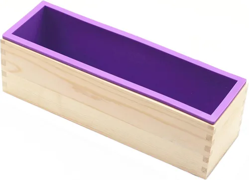 Vista 9 de 2 piezas molde de silicona para jabón rectangular flexible, para hacer velas, jabones caseros, manualidades (Azul)