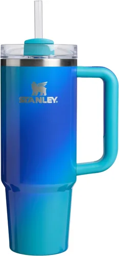 Vista 88 de STANLEY Quencher H2.0 Vaso Térmico con asa y pajilla, 64 onzas, tapa Flowstate de 3 posiciones, gran capacidad para viajes y deportes, vaso de acero