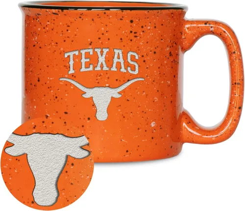 Vista 140 de Rico Industries NCAA Speckle 12oz Laser Engraved Campfire Mug