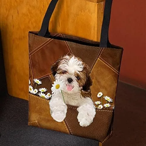Vista 2 de LOVELYPOD Bolsa de mano personalizada para perros, bolsa de mano con nombre personalizado para perros, bolsa de mano para todas las mujeres, regalo