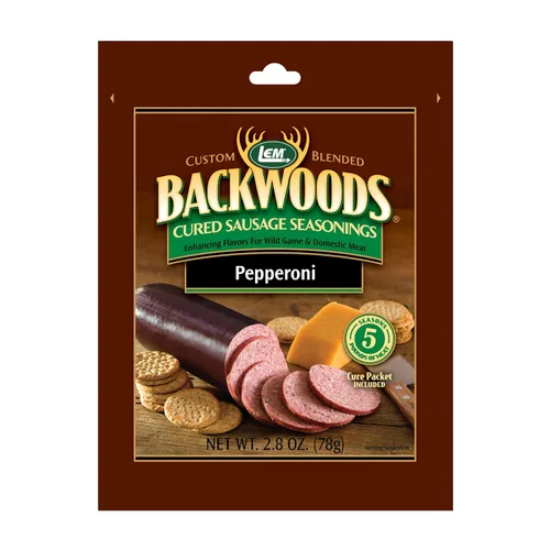 Vista 10 de LEM Products Backwoods Bratwurst – Salchicha curada con condimento, ideal para caza silvestre y carne doméstica, sazona hasta 25 libras de carne