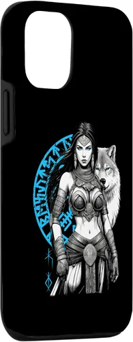 Vista 3 de Funda para iPhone 15 Mitología y fuerza The Shield Maid
