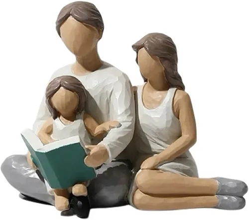 Vista 9 de Figuras Familiares Decorativas de Resina Estatua de Madre e Hijo Regalos para Decoración del Hogar - Cumpleaños, Acción de Gracias, Navidad, Día