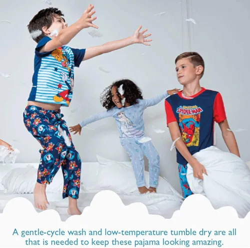 Vista 6 de Disney Conjunto de pijama de algodón ajustada de 4 piezas para niño Best Pals