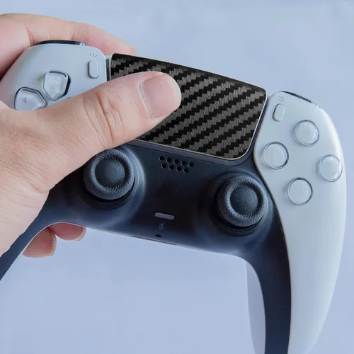 Vista 4 de HOTLINEGAMES - Protector de panel táctil compatible con controlador de PS5, textura mejorada compatible con PlayStation 5 Dualsense, precortado