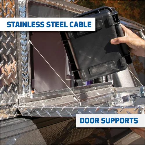 Vista 5 de UWS EC40111 Caja de herramientas de aluminio de pared pesada de una sola puerta de aluminio de 60 pulgadas