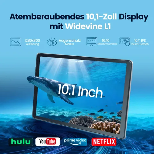 Vista 3 de Tableta Android 15 de 10.1 pulgadas, Octa-Core, 12GB RAM 128GB ROM 1TB