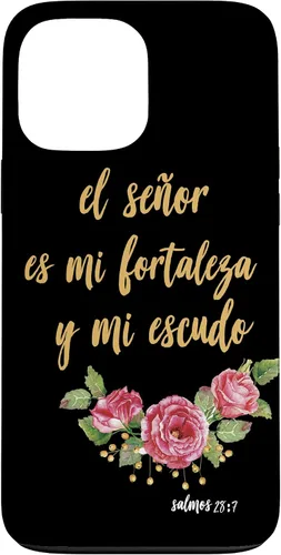 Vista 23 de Carcasa para iPhone 11 Salmos El Señor Es Mi Fortaleza Biblia Cristiana