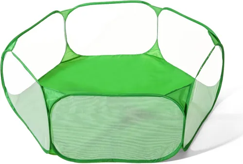 Vista 15 de STARBOLO Tienda de campaña para niños con pelotas, plegable para niños pequeños, piscina de pelotas, valla de gateo para interiores y exteriores