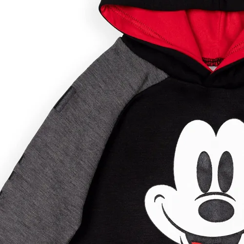 Vista 7 de Disney Sudadera con capucha raglán de vellón de Mickey Mouse con bolsillo